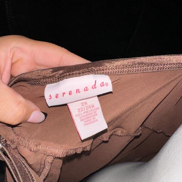 Vintage brown plus size baby doll sz 2x - Picture 4 of 5